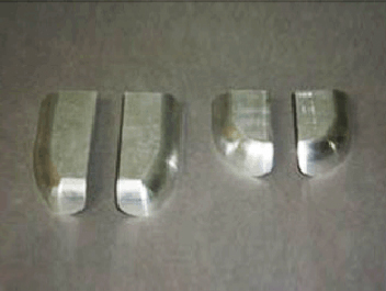 鋁制件去氧化皮、啞光處理前后